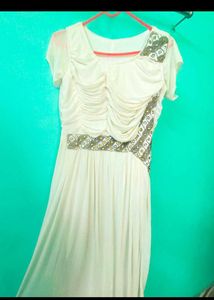Vintage Cream Maxi Dress