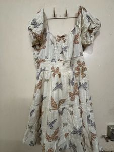 Butterfly Print Mini Dress