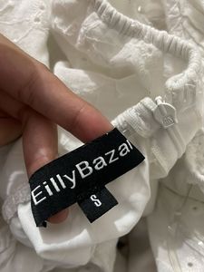 Pintresty 🌸White Eyelet Mini Dress