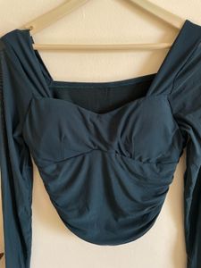 padded Long Sleeve Top