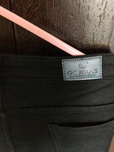 Black Stretchable Bootcut Jeans