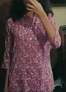 Pink Floral Tunic