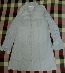 Demin dress korean style