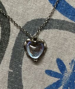 Elegant Silver Heart Necklace
