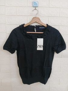 Black Short Sleeve Top