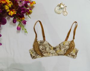 Floral Print Bra