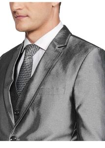 Stylish Metallic Grey  coat pant Suit