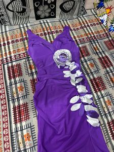 Elegant Purple Evening Gown