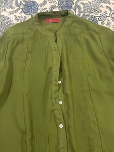 Olive Green Casual Shirt