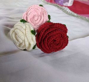 Crochet Rose Bouquet