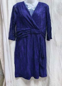 292011. Elegant Purple Lace Dress