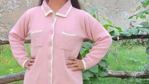 Pink Cardigan with Pockets