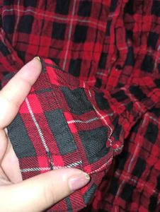 Red &amp; Black Plaid Shirt