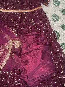 Elegant Maroon Anarkali Kurta Set