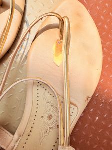 Beige And Gold sandals Size 41!