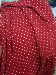 Red Polka Dot Jumper Dress