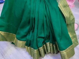 Green Light Weight Saree
