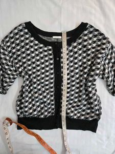 Houndstooth Cardigan fits S/M