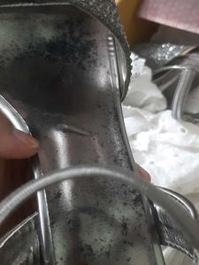 Silver Rhinestone Heels