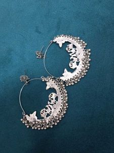 Silver Jhumka Earrings