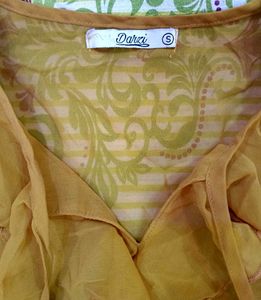 Ruffle Sheer Top