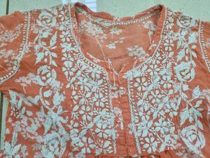 Chikankari Short Kurti