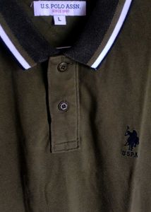 U.S. Assn. Olive Polo Sh