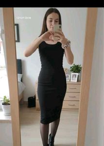 Black Bodycon Midi Dress