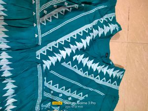 Cotton Blend Printed Top