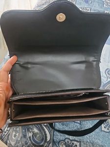 Chic Black &#39;MA&#39; Satchel
