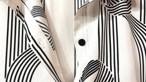 Striped Button-Down Top