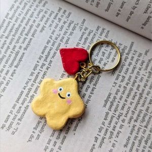 Cute Star & Heart Keychain
