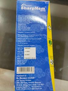 Sharpmem syrup 200ml - Buy 1 Get One Free