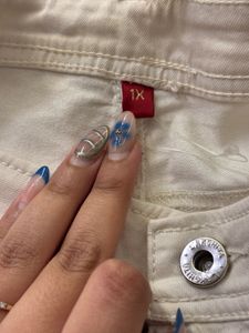 White Straight Leg Jeans