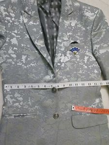 Gray Patterned Blazer