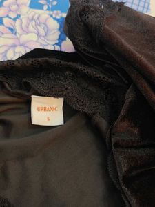 Black Velvet Flare Pants