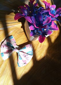 Cute Bow Clip And Earings Combo