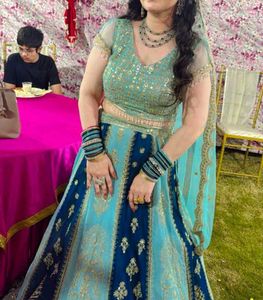 Elegant Blue Lehenga Choli