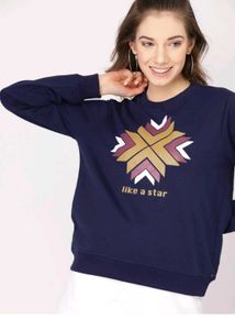 Stylish Navy Blue Sweatshirt