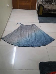 Blue Ombre Ethnic Skirt