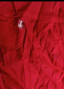 LOFT Red White Printed Dress (Size 2)