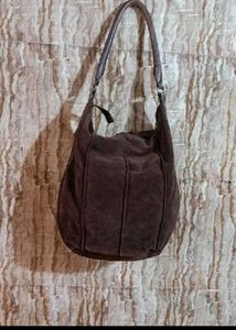 Vintage Suede Hobo Bag