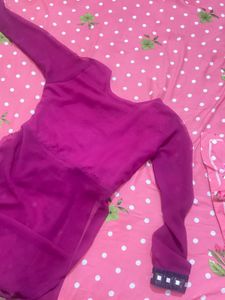 Stylish Magenta Ethnic Gown