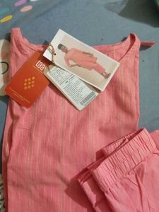 Taavi Pink Striped Kurti