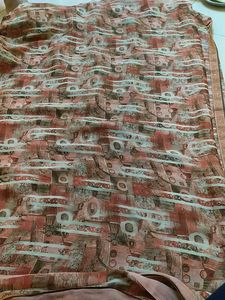 Orange Patterned  2 saree