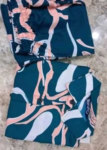 Abstract Print Pajama Set
