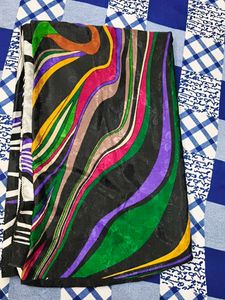 Abstract Print Saree
