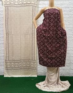 *🍁HEAVY REYON PATOLA PRINT DRESS MATERIAL🍁*