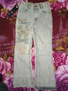 PATCHWORK BELL BOTTOM JEANS