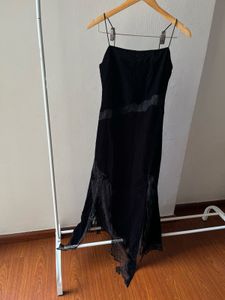 🖤Y2K Black Velvet &amp; Lace Maxi Dress 🖤
